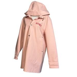 Stutterheim x The Standard Pink Emotional Stability Raincoat Medium